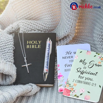 ✝️Christian Gifts Set: Motivational Pens & Bible Verse Notebooks – Inspire Your Faith Journey🌸