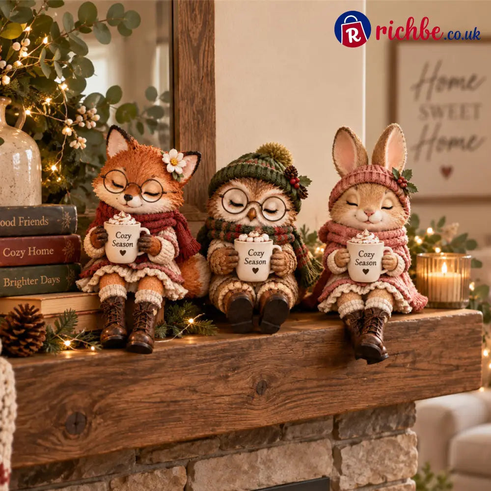 🦌 Christmas Animal Companion Ornaments – Cute Keepsakes To Treasure For Years - A Set Of 3（Save £9 & Free Shipping）