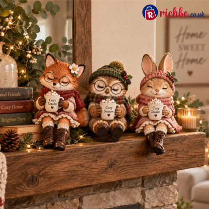 🦌 Christmas Animal Companion Ornaments – Cute Keepsakes To Treasure For Years - A Set Of 3（Save £9 & Free Shipping）