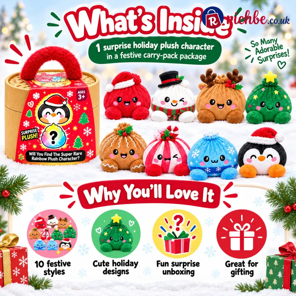🎄 Christmas Bao Plush Collection – 10 Festive Characters | Choose Your Favorite