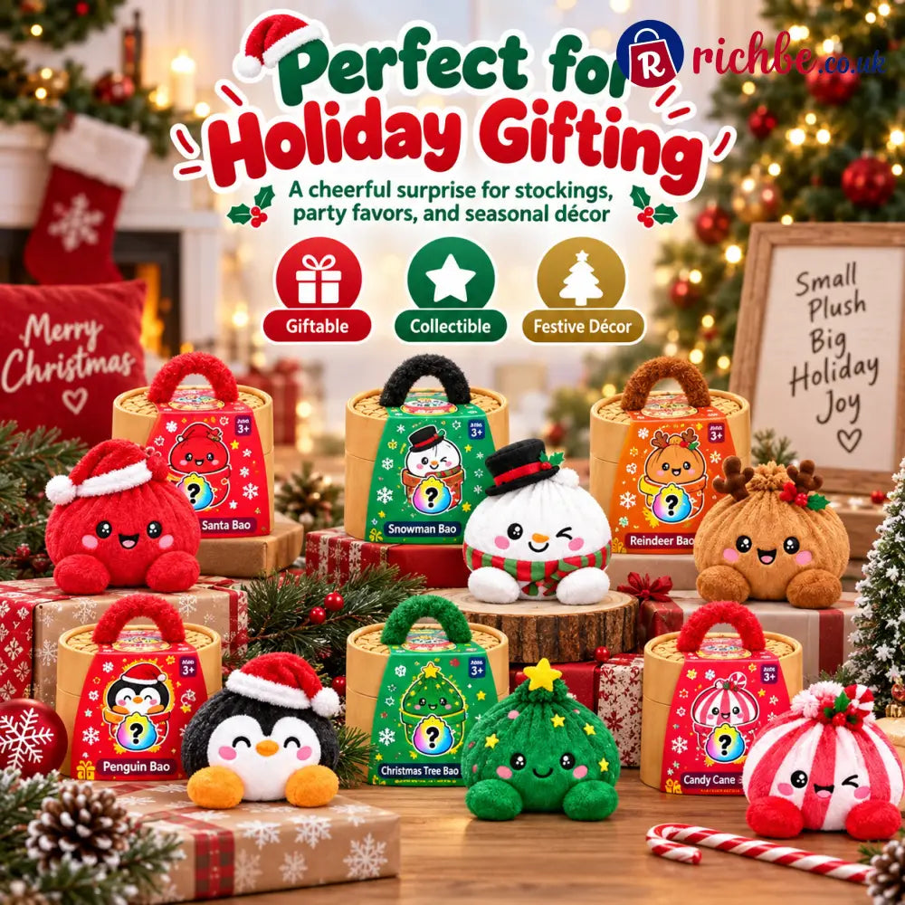 🎄 Christmas Bao Plush Collection – 10 Festive Characters | Choose Your Favorite