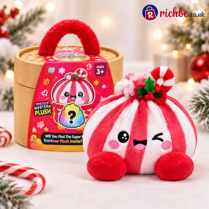 🎄 Christmas Bao Plush Collection – 10 Festive Characters | Choose Your Favorite - Candy Cane Bao