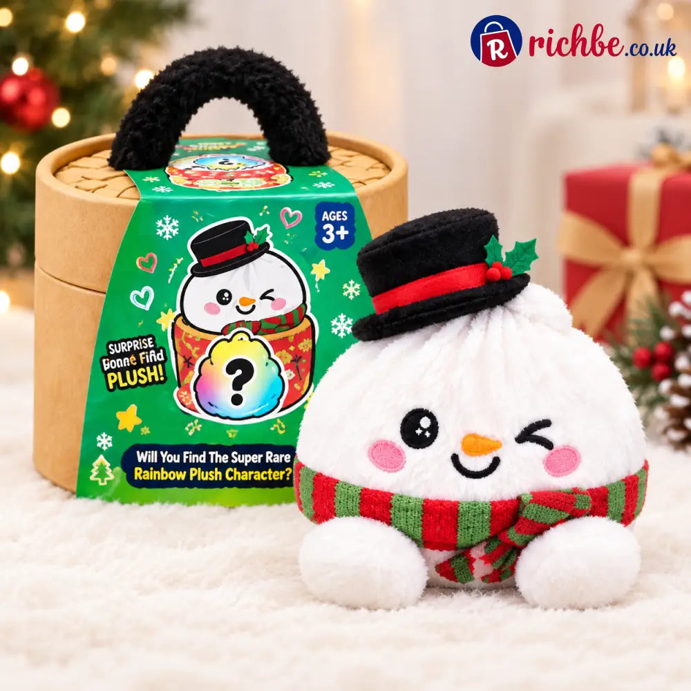 🎄 Christmas Bao Plush Collection – 10 Festive Characters | Choose Your Favorite - Snowman Bao