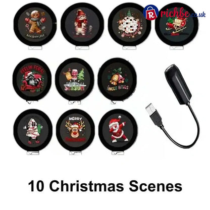 🔥 Christmas Best-Seller! Plug & Play HD Christmas Projector – 6/10 Festive Scenes | 50% OFF 🎄🎅 - 🎄 Christmas 10 Scenes