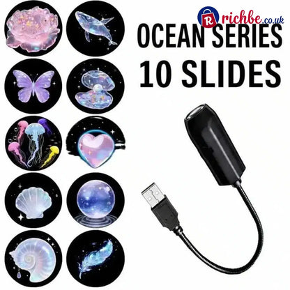 🔥 Christmas Best-Seller! Plug & Play HD Christmas Projector – 6/10 Festive Scenes | 50% OFF 🎄🎅 - 🦋🌊Butterfly & Ocean 10