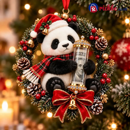 🎄 💵 Christmas Cash Gift Ornament - ✨A Fun Way to Give Money This Christmas - 🐼Panda - Best Sale Of The Month
