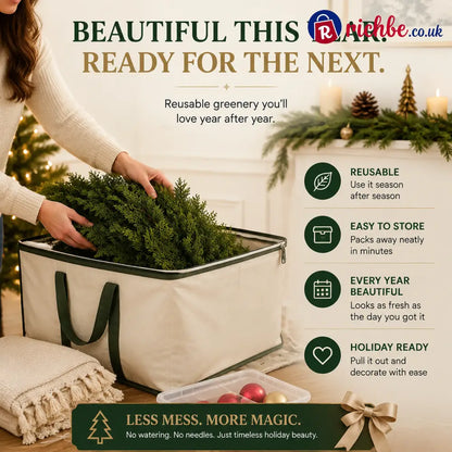 🏠 CHRISTMAS FAVORITE | Artificial Cedar Garland 2-Pack – 6 FT Faux Greenery for Mantels Tables Stairs & Walls
