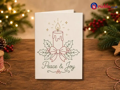 🌲 🪡 Christmas Hand Embroidery Card DIY Kit | Stitch Your Way Into the Christmas Spirit ✨ 🎁