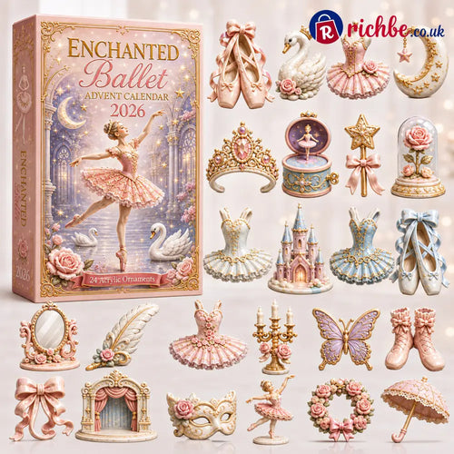 CHRISTMAS KICKOFF 40% OFF - Enchanted Ballet Advent Calendar 2026 - 24-Day Festive Countdown Acrylic Charms Blind Box