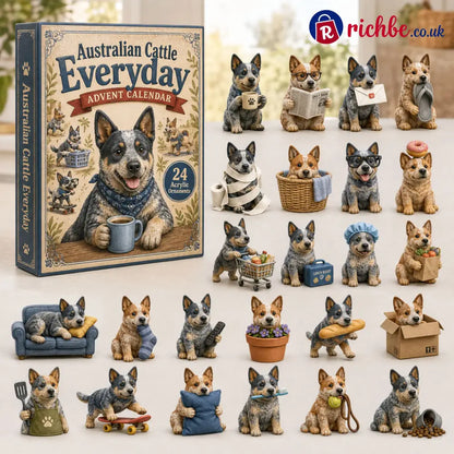 CHRISTMAS KICKOFF 40% OFF - Everyday Cattle Dog Advent Calendar 2026 - 24-Day Festive Countdown Acrylic Charms Blind