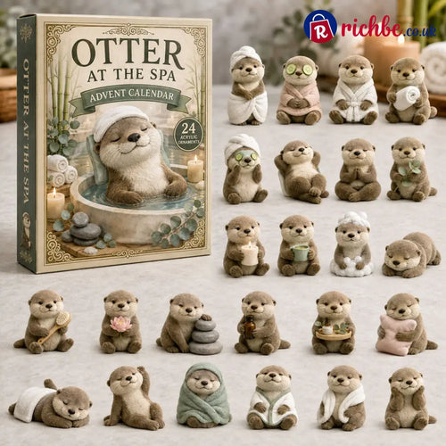 CHRISTMAS KICKOFF 40% OFF - Otter At Spa Advent Calendar 2026 - 24-Day Festive Countdown Acrylic Charms Blind Box