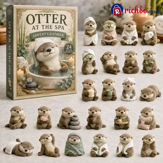 CHRISTMAS KICKOFF 40% OFF - Otter At Spa Advent Calendar 2026 - 24-Day Festive Countdown Acrylic Charms Blind Box
