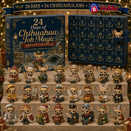 ✨CHRISTMAS KICKOFF 45% OFF - Chihuahua Job Moments Advent Calendar 2026 - 24-Day Festive Countdown Blind Box - Gift For