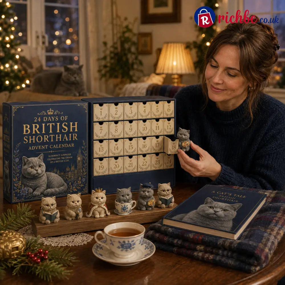 CHRISTMAS KICKOFF 49% OFF - 2026 Days of British Shorthair Blind Box - 24-Day Festive Countdown British Shorthair