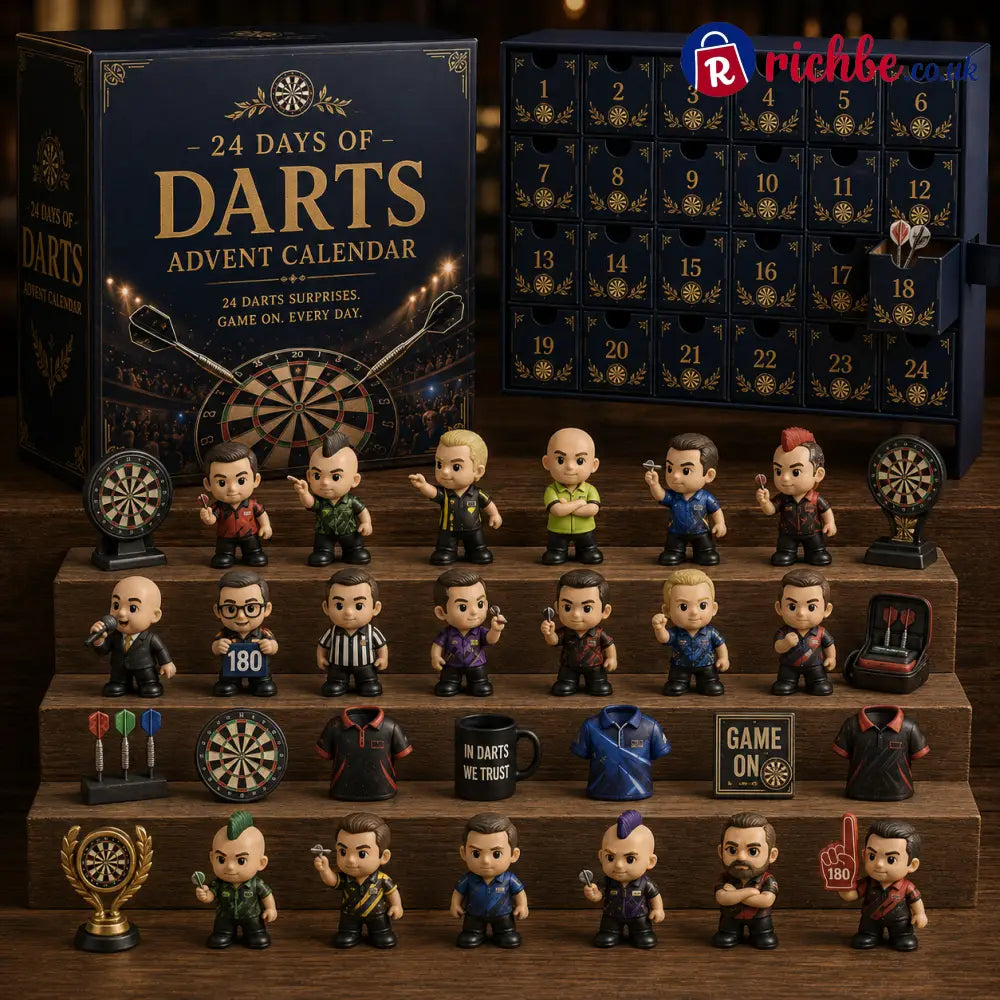 🎁CHRISTMAS KICKOFF 49% OFF - 2026 Days of Darts Blind Box - 24-Day Festive Countdown Darts Themed Collectible