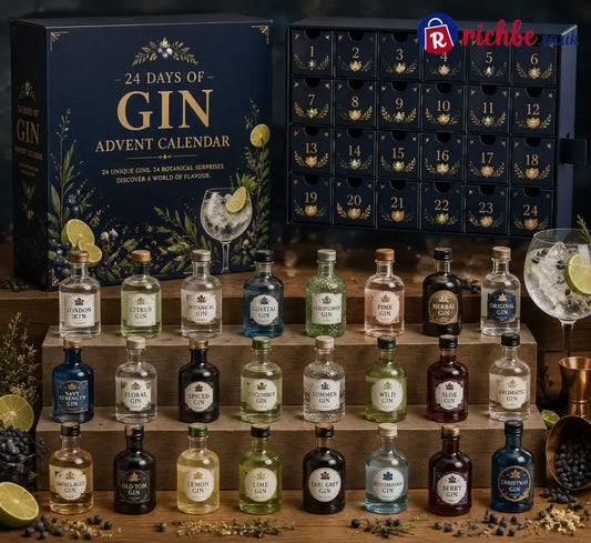 🎄CHRISTMAS KICKOFF 49% OFF - 2026 Days of Gin Blind Box - 24-Day Festive Countdown Gin Collectible Miniatures Blind Box