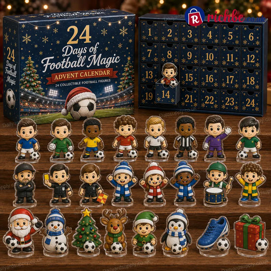 CHRISTMAS KICKOFF 49% OFF - 2026 Football Magic Blind Box - 24‑Day Festive Countdown Football Figures Blind Box - Gift
