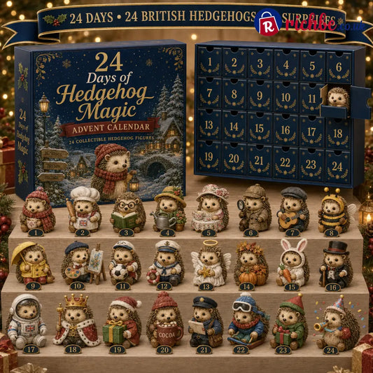 CHRISTMAS KICKOFF 49% OFF - 2026 Forest Hedgehogs Blind Box - 24‑Day Festive Countdown Hedgehog Figurines Blind Box