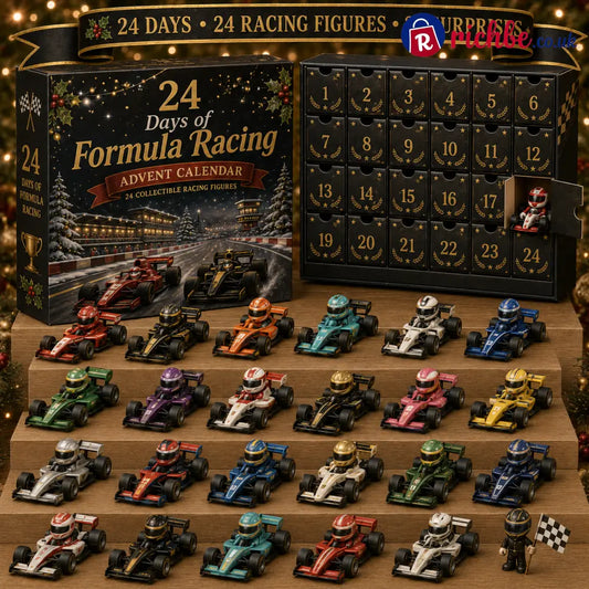 CHRISTMAS KICKOFF 49% OFF - 2026 Formula Racing Blind Box - 24‑Day Festive Countdown Racing Figures Blind Box - Gift