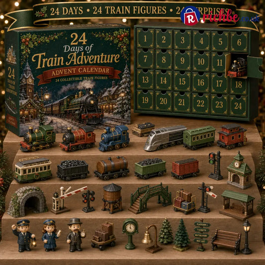 CHRISTMAS KICKOFF 49% OFF - 2026 Train Adventure Blind Box - 24‑Day Festive Countdown Train Figures Blind Box - Gift