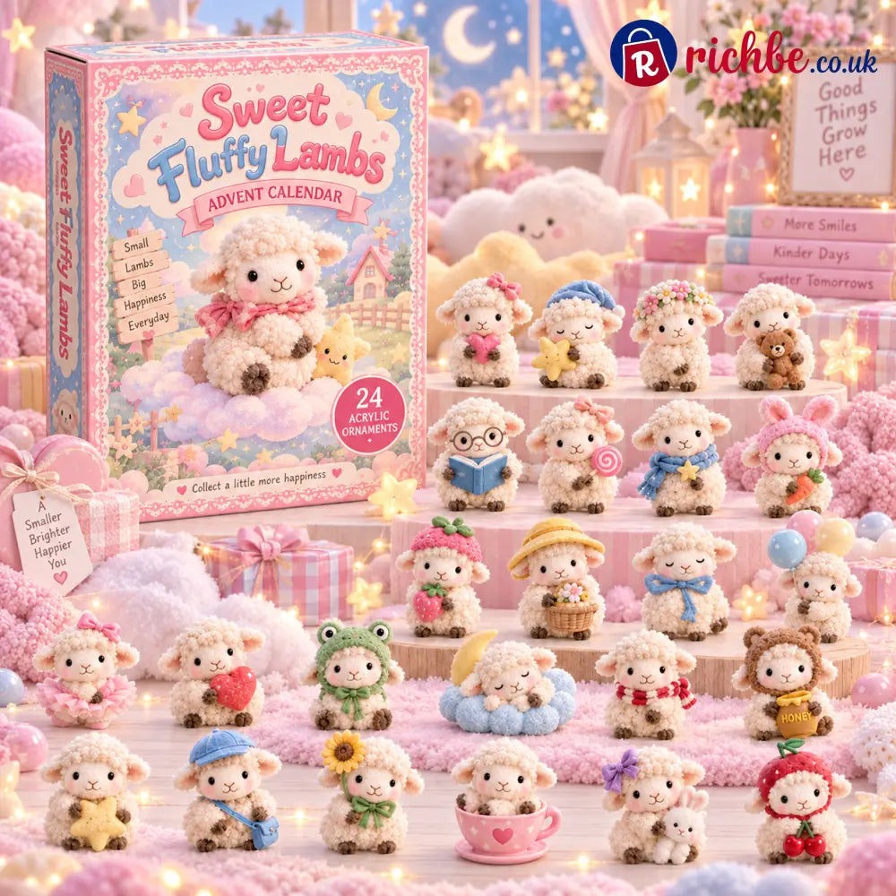 CHRISTMAS KICKOFF 49% OFF - Sweet Fluffy Lambs Advent Calendar 2026 - 24-Day Festive Countdown - Advent Calendar