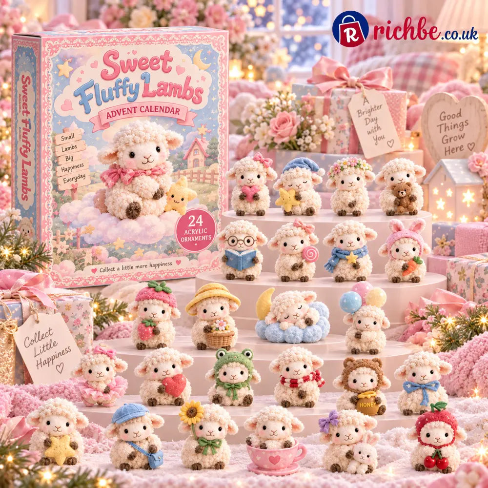 CHRISTMAS KICKOFF 49% OFF - Sweet Fluffy Lambs Advent Calendar 2026 - 24-Day Festive Countdown - Advent Calendar
