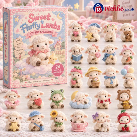 CHRISTMAS KICKOFF 49% OFF - Sweet Fluffy Lambs Advent Calendar 2026 - 24-Day Festive Countdown - Advent Calendar