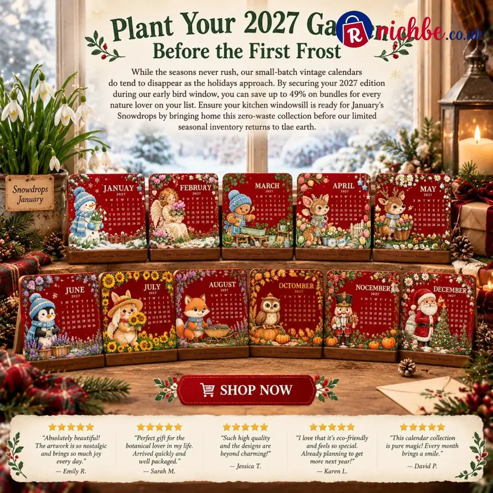 🗓️ Christmas Limited-Edition, 🪴 Eco-Friendly Plantable “Timeless” Seed Calendar 2027
