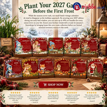 🗓️ Christmas Limited-Edition, 🪴 Eco-Friendly Plantable “Timeless” Seed Calendar 2027