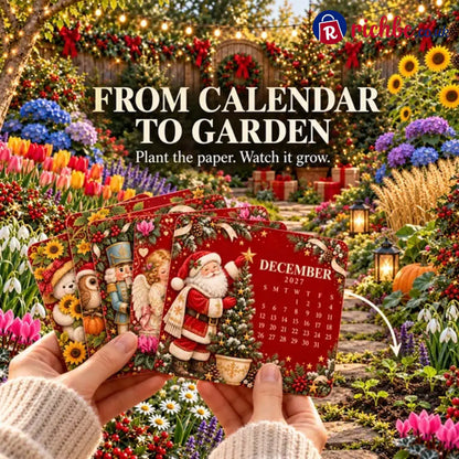 🗓️ Christmas Limited-Edition, 🪴 Eco-Friendly Plantable “Timeless” Seed Calendar 2027