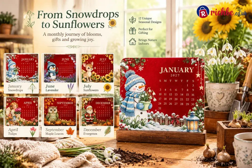 🗓️ Christmas Limited-Edition, 🪴 Eco-Friendly Plantable “Timeless” Seed Calendar 2027