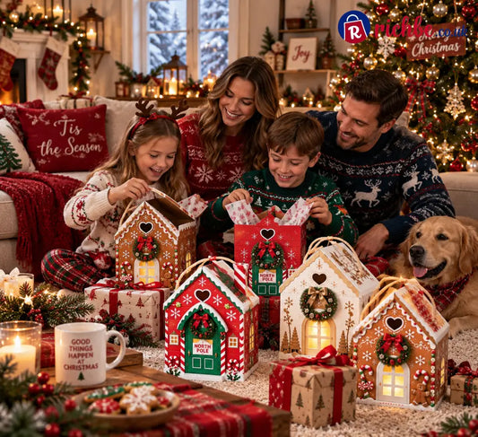 🏠Christmas Magic House Gift Box – Creative 3D Handheld Holiday Gift Packaging - Kids & Gift,Toys