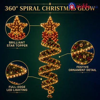 🎄Christmas Magic Spiral Hanging LED Light Collection
