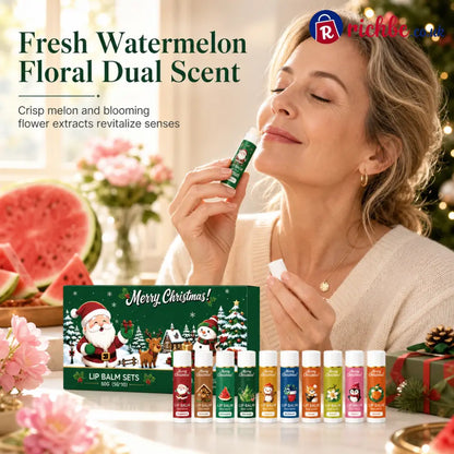 🎄💋Christmas Moisturizing Lip Balm Set – Hydrating Long-Lasting Perfect Holiday Gift - 1 Set (10 Pieces) - Hot Sale