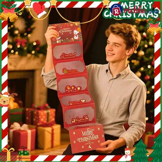 🎅 Christmas Money Envelope for Cash,Creative Folding Money Holder with 6 Slots,Luxury Paper Cash Gift Card Holder DIY