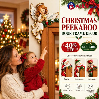 🎅Christmas Peekaboo Door Frame Corner Decor - 🔥All Styles - 8 Pcs (Save £15) & Free Shipping / Left - Houseware &