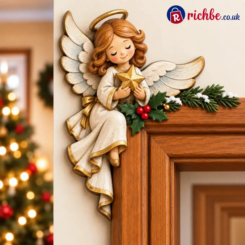 🎅Christmas Peekaboo Door Frame Corner Decor - Christmas Angel / Left - Houseware & Kitchen