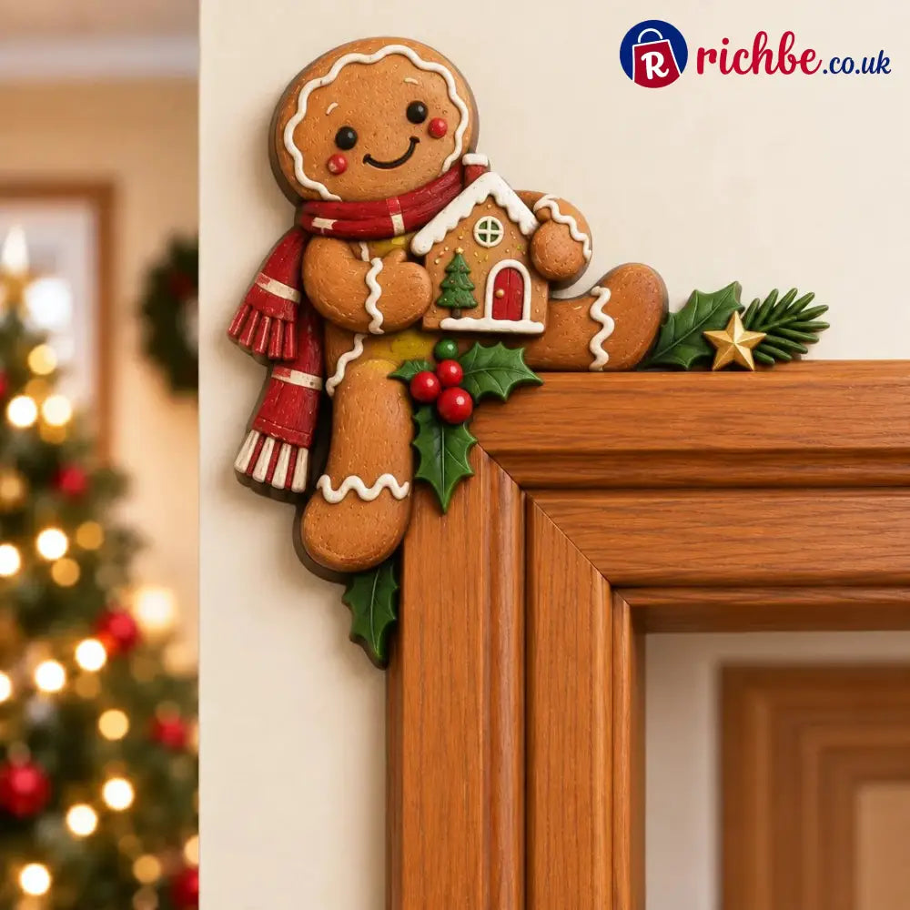 🎅Christmas Peekaboo Door Frame Corner Decor - Gingerbread / Left - Houseware & Kitchen