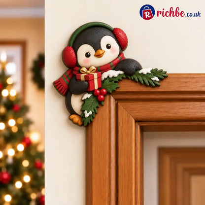 🎅Christmas Peekaboo Door Frame Corner Decor - Penguin / Left - Houseware & Kitchen