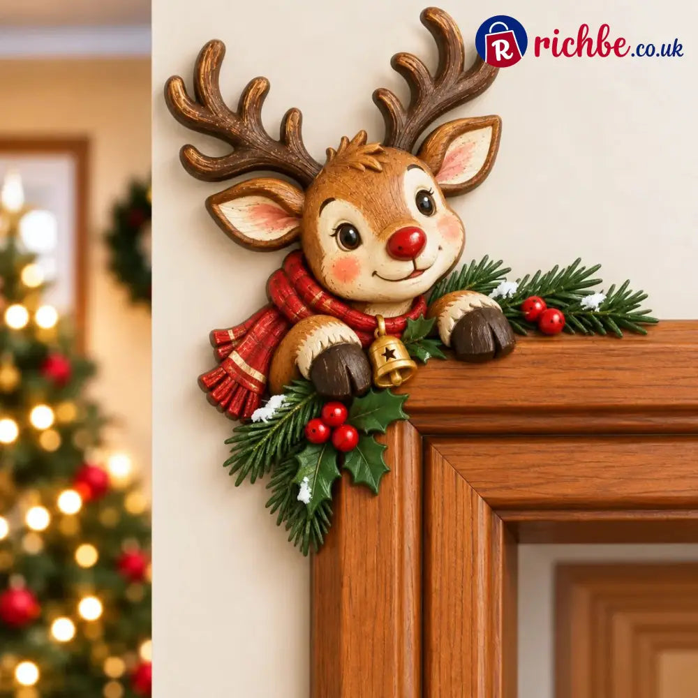 🎅Christmas Peekaboo Door Frame Corner Decor - Reindeer / Left - Houseware & Kitchen