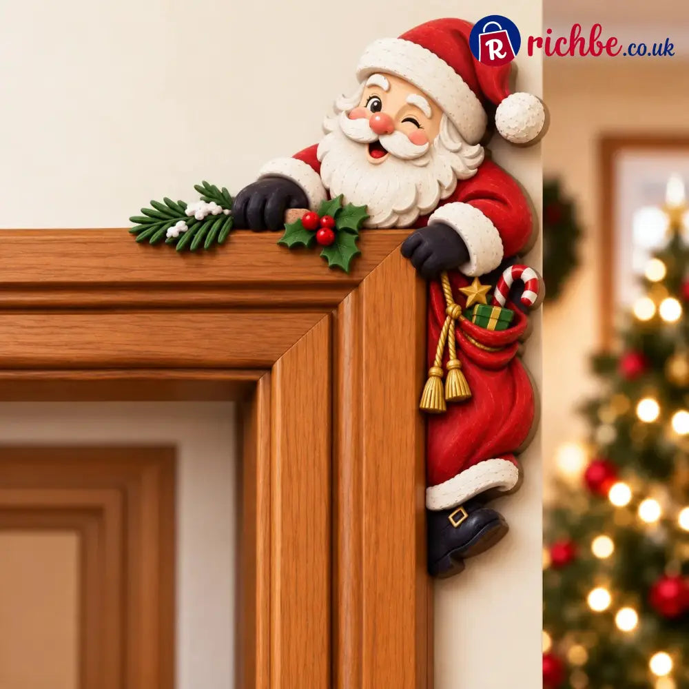 🎅Christmas Peekaboo Door Frame Corner Decor - Santa Claus / Left - Houseware & Kitchen