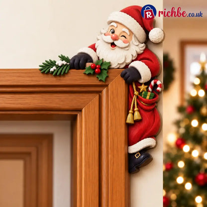 🎅Christmas Peekaboo Door Frame Corner Decor - Santa Claus / Left - Houseware & Kitchen