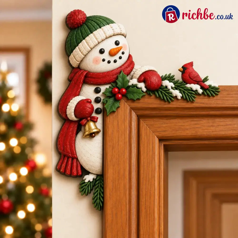 🎅Christmas Peekaboo Door Frame Corner Decor - Snowman / Left - Houseware & Kitchen