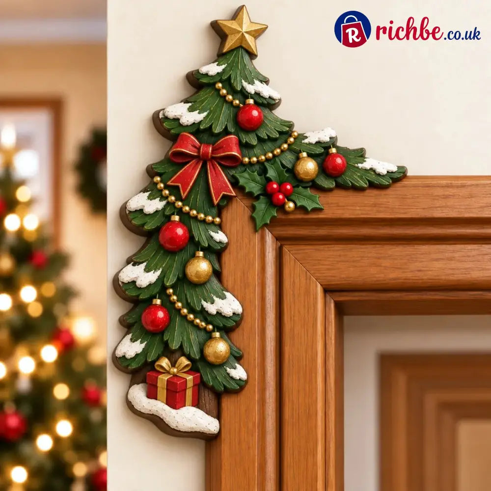 🎅Christmas Peekaboo Door Frame Corner Decor - Christmas Tree / Left - Houseware & Kitchen
