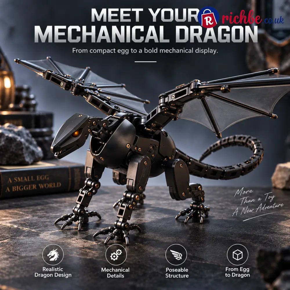 🥚🐉 DragonMorph – Egg to Dragon Transforming Mechanical Toy