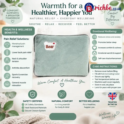 🎄Christmas Sale 40% OFF –Rechargeable Hot Water Bottles Heat Packs Explosion-proof Heat Pads
