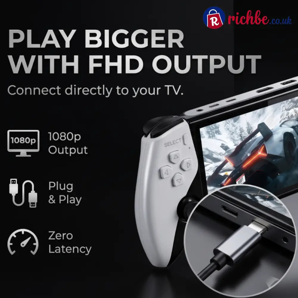 🎄Christmas Sale 40% OFF🎁 Retro Handheld Game Console with HD 5-inch IPS Screen over 20,000 Games