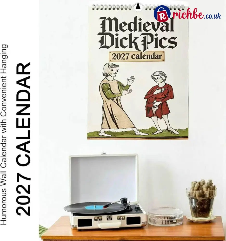🎄Christmas Sale - 49% Off-Funny Medieval Pics Wall Calender 2027