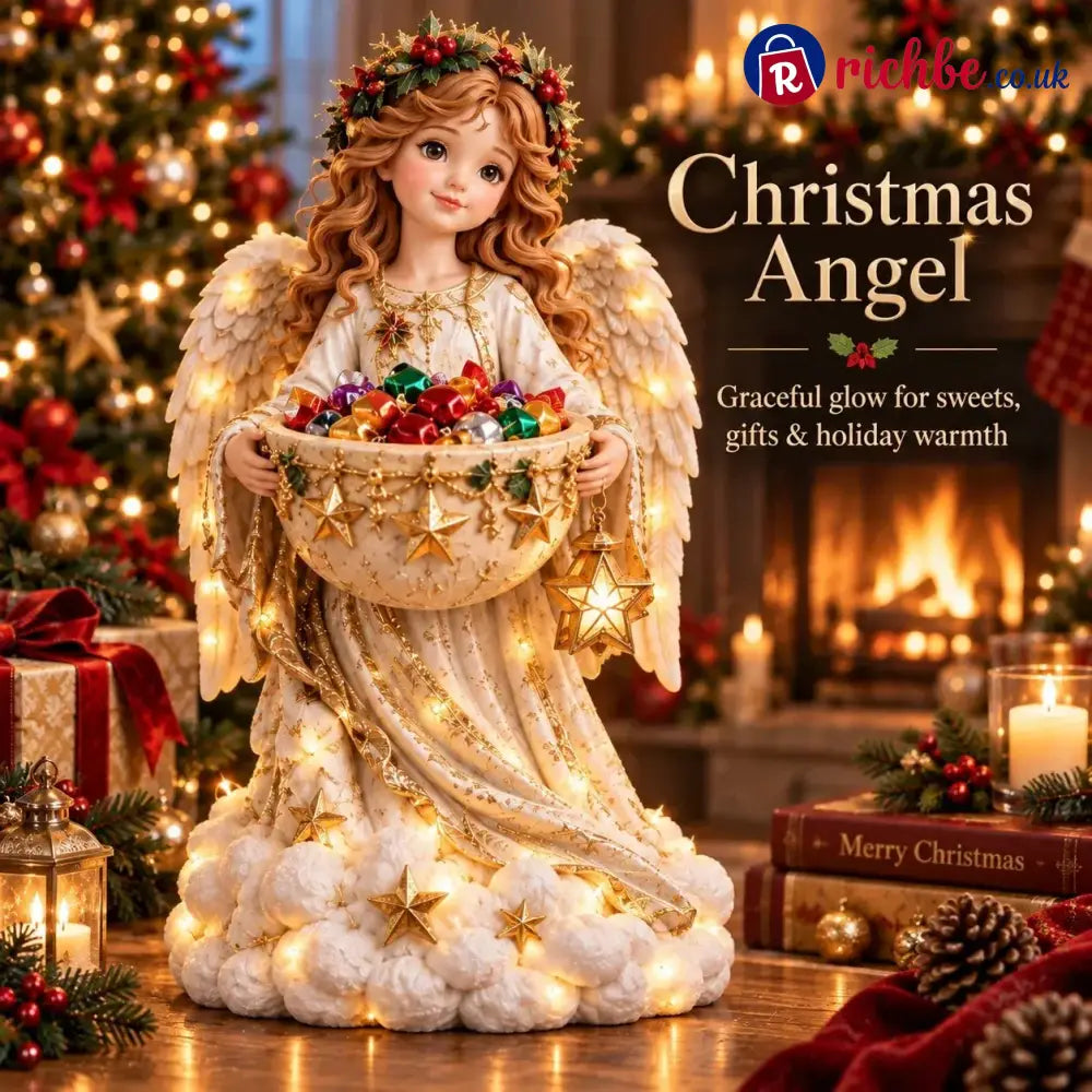 🎄 Christmas Sale – 49% OFF ✨ Lighted Christmas Candy Bowl Collection – 5 Festive Holiday Designs - Christmas Angel