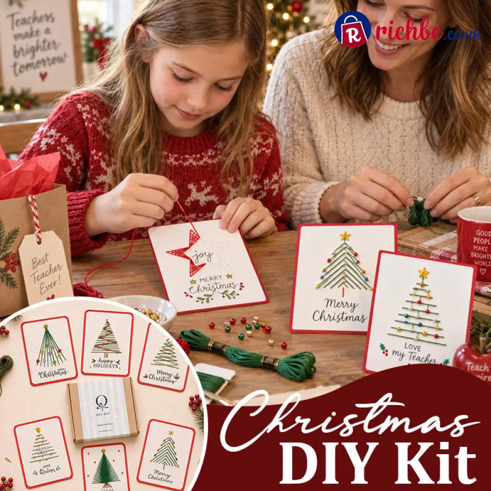 🎄🧵Christmas String Art Greeting Card DIY Kit - Kids & Gift,Toys